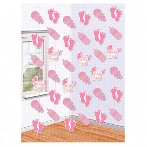 Baby Girl String Decoration 6 x 2m Strings | Baby Shower Decorations ...