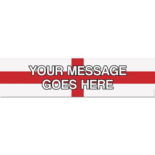 St. George's Cross Personalised Banner - 1.2m