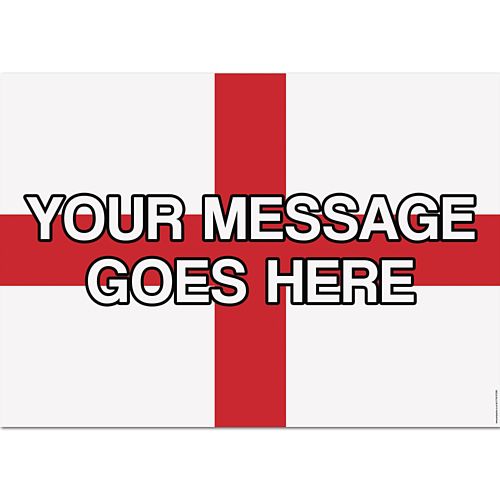 St. George's Cross Personalised Poster - A3