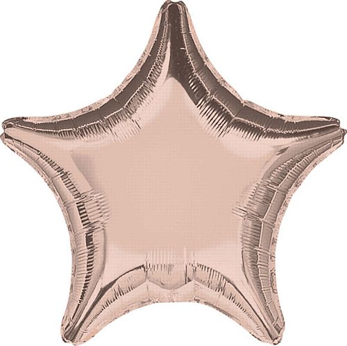 Rose Gold Star Foil Balloon - 18"