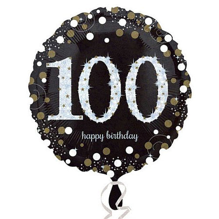 Gold Celebration 100th Birthday Foil Balloon - 18
