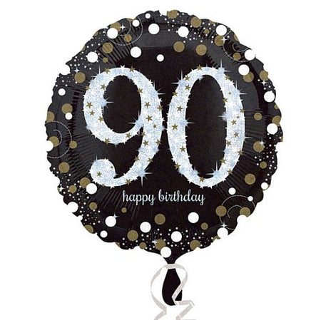 Gold Celebration 90th Birthday Foil Balloon - 18