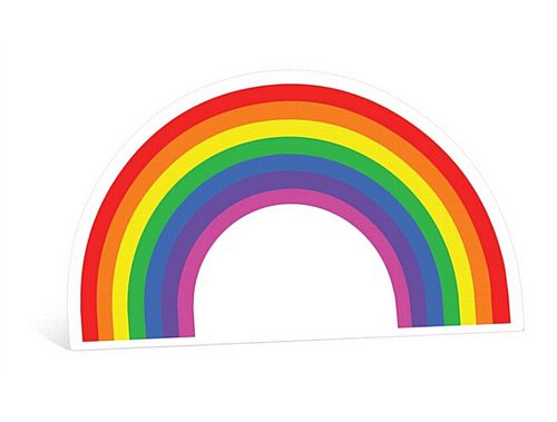 Rainbow Cardboard Cutout - 167cm