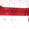 Red Personalised Sash- 100mm