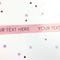 Light Pink Personalised Ribbon- 15mm- 1 Metre