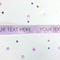 Lilac Personalised Ribbon- 15mm- 1 Metre