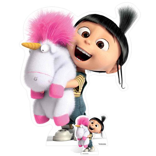Despicable Me Agnes with Fluffy Unicorn Cardboard Cutout - 1.18m