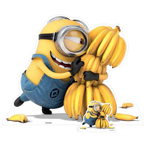 Minion with Bananas Cardboard Cutout - 1.29cm