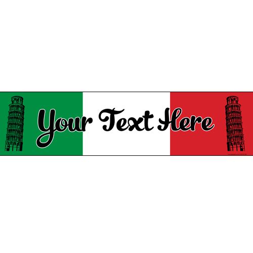Italian Personalised Banner - 1.2m