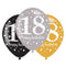 Gold Celebration 18th Birthday Latex Balloons - 11