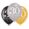 Gold Celebration 30th Birthday Latex Balloons - 11