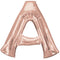 Rose Gold Letter A Foil Balloon- 33