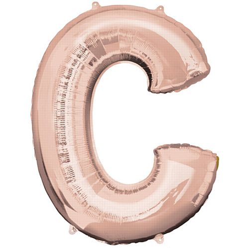 Rose Gold Letter C Foil Balloon- 32"