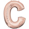 Rose Gold Letter C Foil Balloon- 32