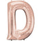 Rose Gold Letter D Foil Balloon- 33