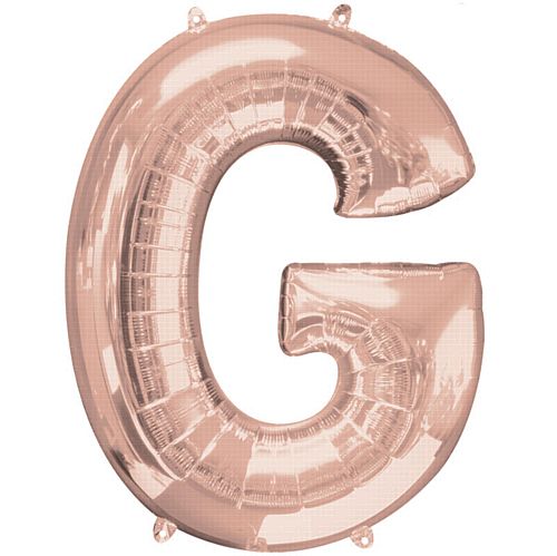 Rose Gold Letter G Foil Balloon- 32"