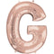 Rose Gold Letter G Foil Balloon- 32