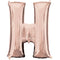 Rose Gold Letter H Foil Balloon- 32