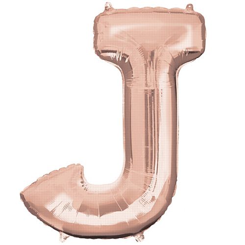 Rose Gold Letter J Foil Balloon- 33"