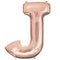 Rose Gold Letter J Foil Balloon- 33