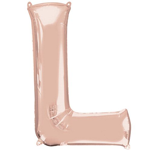 Rose Gold Letter L Foil Balloon- 32"