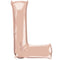 Rose Gold Letter L Foil Balloon- 32