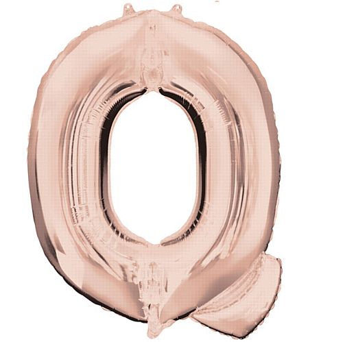 Rose Gold Letter Q Foil Balloon- 32"