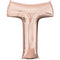 Rose Gold Letter T Foil Balloon- 32