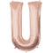 Rose Gold Letter U Foil Balloon- 33