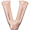 Rose Gold Letter V Foil Balloon- 32