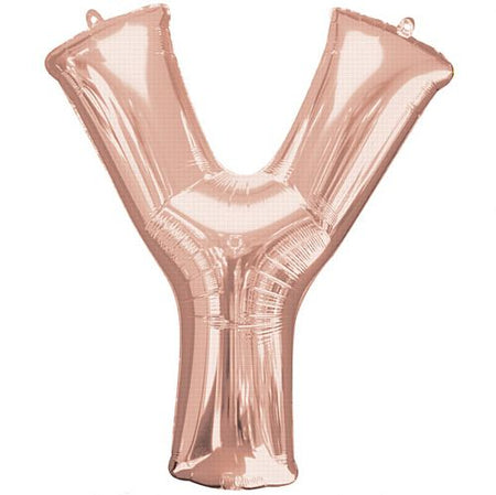 Rose Gold Letter Y Foil Balloon- 35