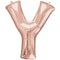 Rose Gold Letter Y Foil Balloon- 35