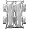 Silver Hashtag '#' Air Filled Foil Balloon - 16