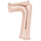 Rose Gold Number 7 Foil Balloon- 34