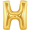 Gold Letter H Foil Balloon - 40