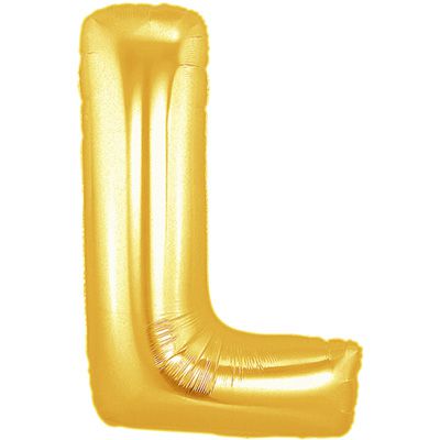Gold Letter L Foil Balloon - 40"
