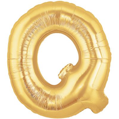 Gold Letter Q Foil Balloon - 40"