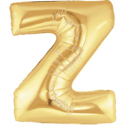 Gold Letter Z Foil Balloon - 40"