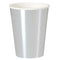 Metallic Silver Paper 12oz Cups- Pack of 8