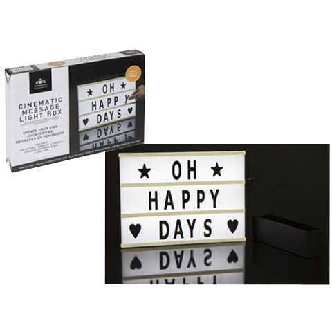 Light-up Personalised Cinematic Message Board - 30cm