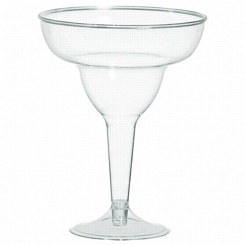 Clear Plastic Margarita Glasses 325ml - Pack of 20