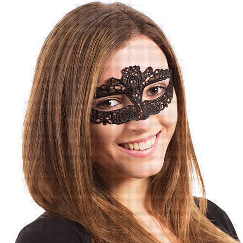 Black Lace Filigree Mask
