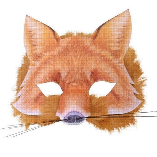 Realistic Soft Fox Mask