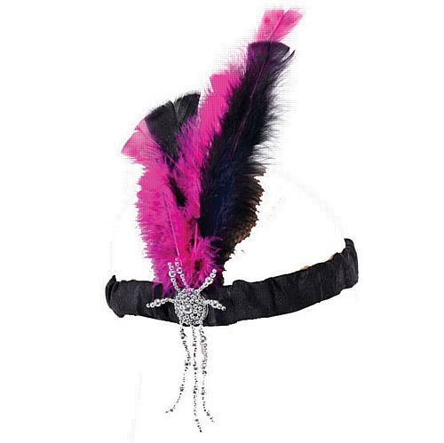 Flapper Headband. Pink