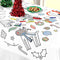 Colour-In Christmas Paper Tablecloth - 1.2m