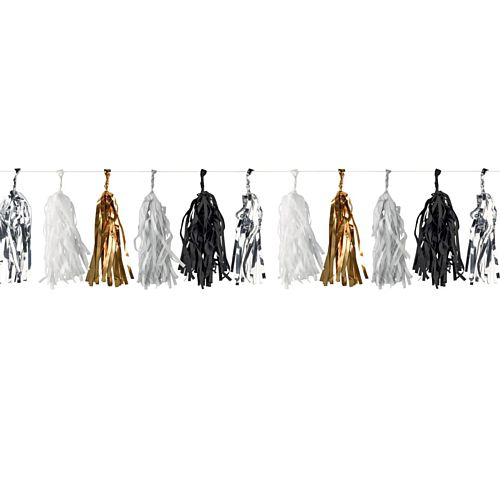 Black and gold tassel garland outlet