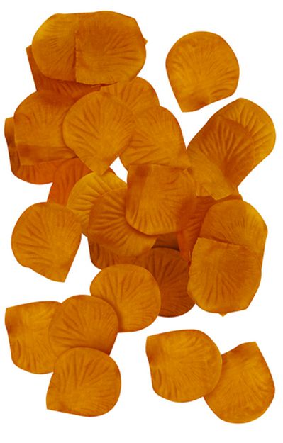 Gold Silk Rose Petals - Pack of 150