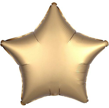 Gold Satin Finish Star Foil Balloon - 18