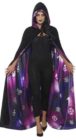 Deluxe Reversible Galaxy Ouija Cape