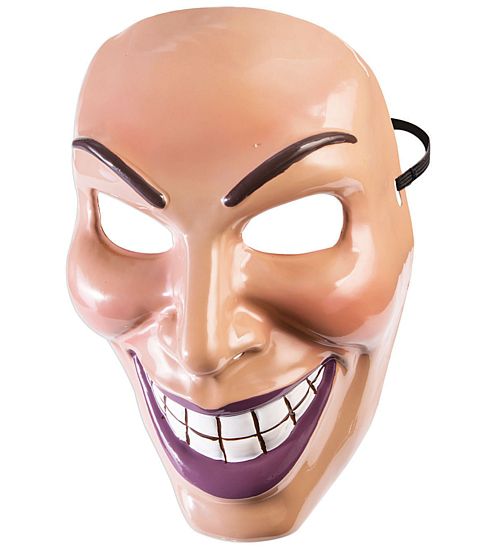 Horror Halloween Evil Grin Mask Male